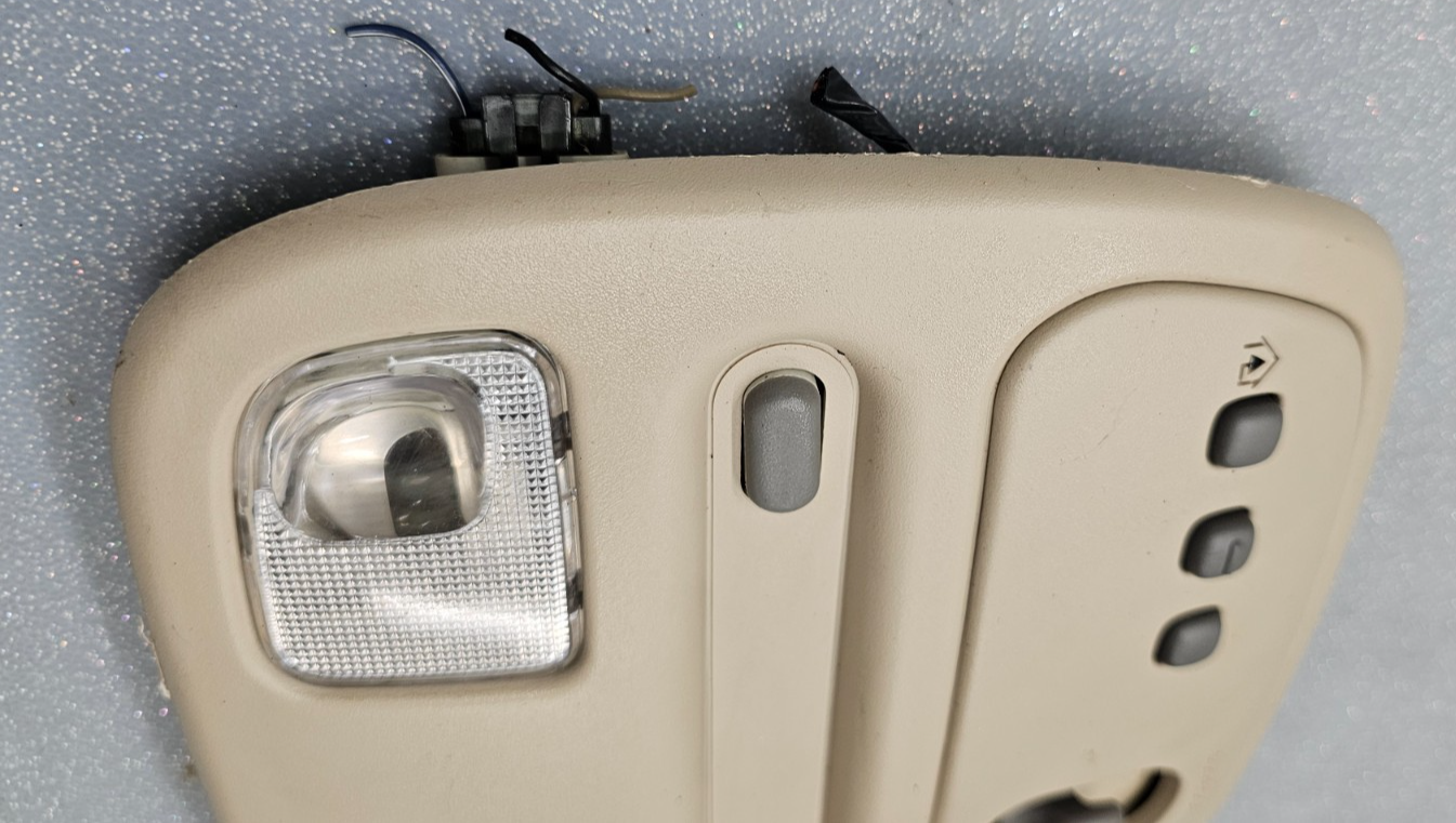 🔥01-03 Aurora Overhead Console Homelink Dome Garage Light Lamp Assembly Tan