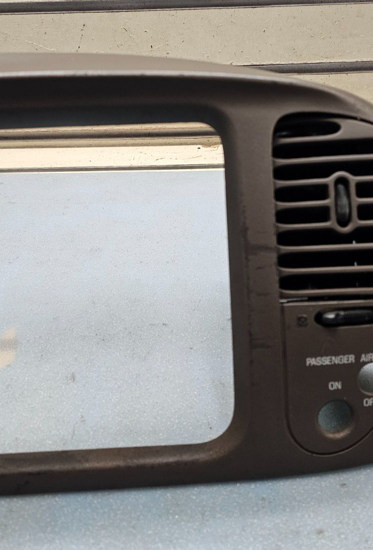 🔥97-03 Ford F150 Center Dash FM Radio Climate Trim Stereo BEZEL Panel DK TAN B1