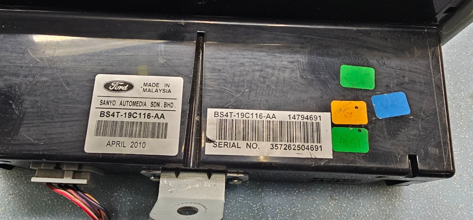 10-12 Ford Fusion Mercury Milan Dash Info Display Screen Control Module Assembly