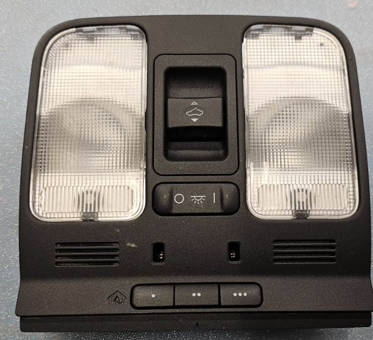 🔥04-08 TL FRONT OVERHEAD CONSOLE SUNROOF DOME MAP LIGHT TRIM CEILING BLACK