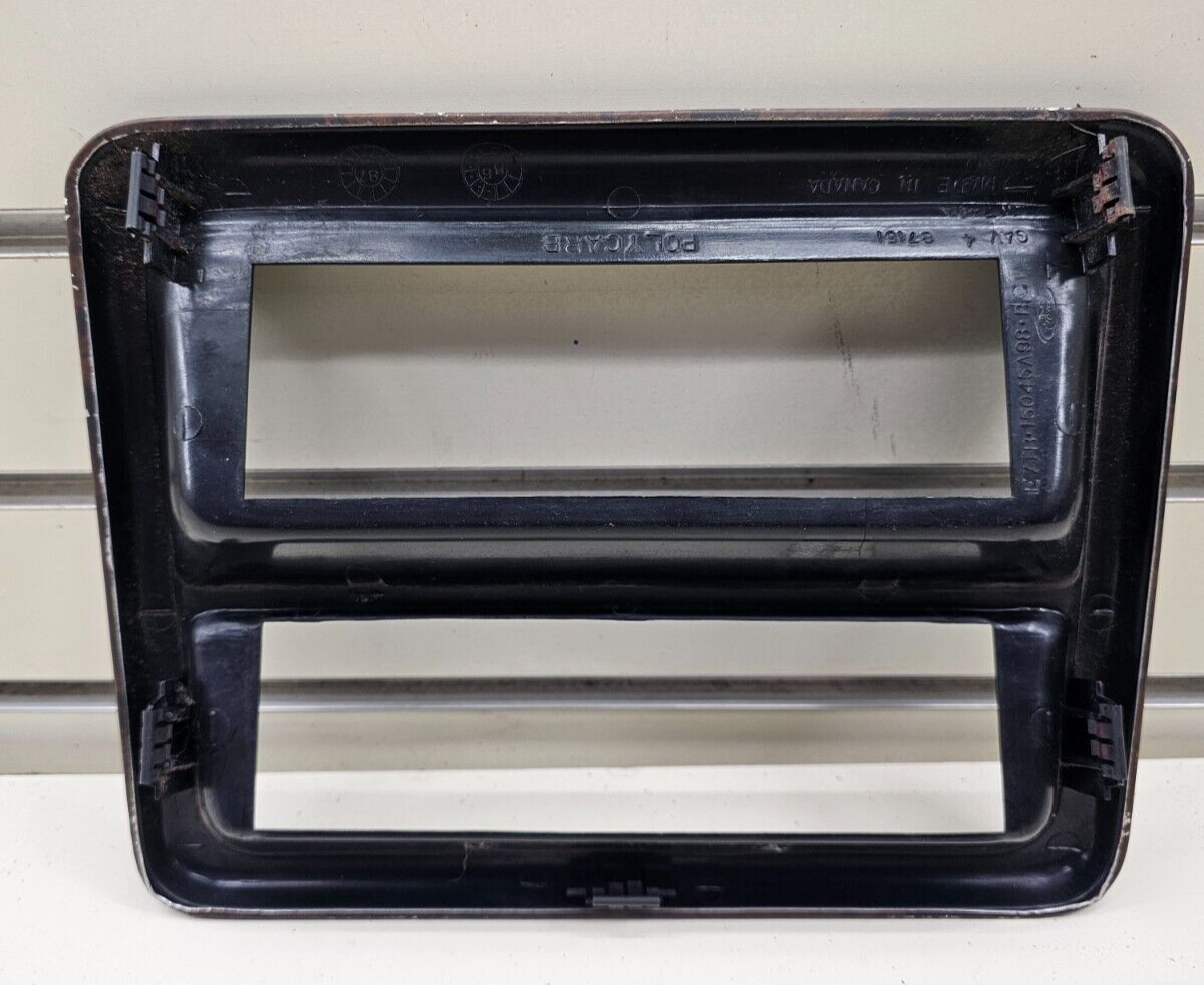 🔥87-91 Ford F150 F250 Bronco Center Dash Radio Stereo Bezel Trim Panel Wood OEM