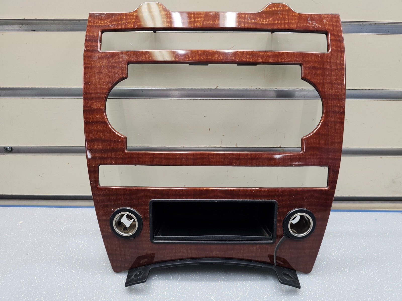 🔥05-07 JEEP GRAND CHEROKEE DASH PANEL RADIO SURROUND TRIM BEZEL WOODGRAIN OEM
