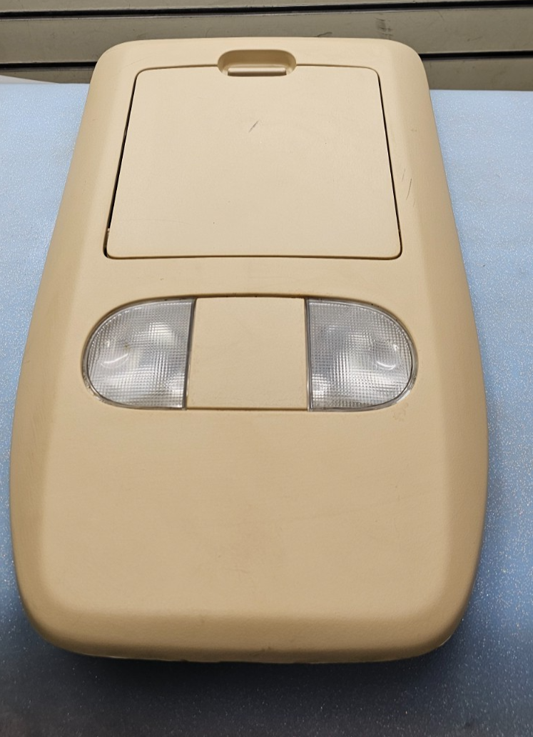 🔥04-08 Ford F-150 F150 Overhead Console DOME Light Lamp Roof Storage Tan