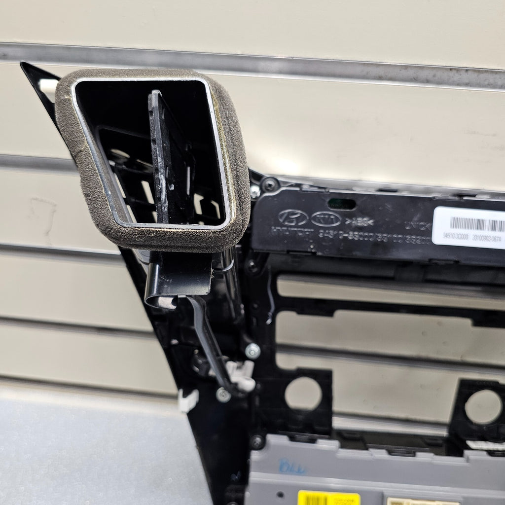 🔥11-14 Sonata Dash AM/FM Radio Display Bezel Trim Panel Climate Silver/Black