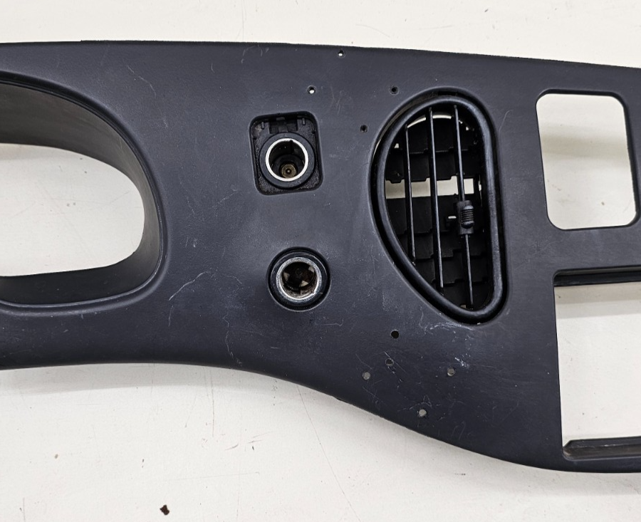 🔥97-03 Ford E-150 Econoline Dash Instrument Cluster Bezel Climate Radio Black