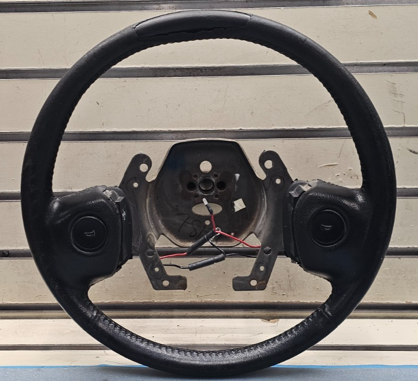 🔥94-97 Dodge Ram 1500 2500 3500 Steering Column Wheel Assembly Black Leather
