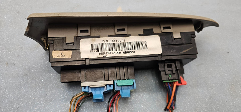 🔥02-05 CHEVY TRAILBLAZER DRIVER SIDE MASTER POWER WINDOW SWITCH TAN