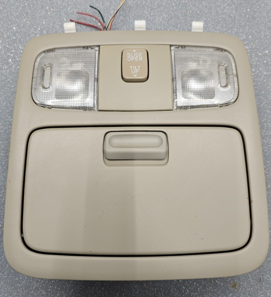 🔥02-06 Toyota CAMRY 4RUNNER Overhead Console DOME Light Lamp🔴Storage TAN 012