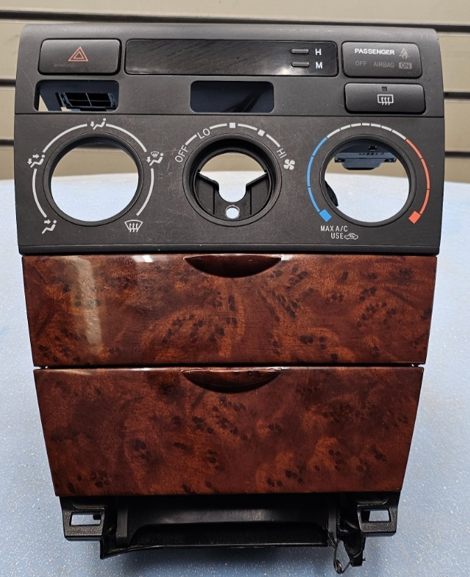 🔥03-08 TOYOTA COROLLA CENTER DASH CLIMATE CONTROL BEZEL TRIM PANEL WOOD OEM