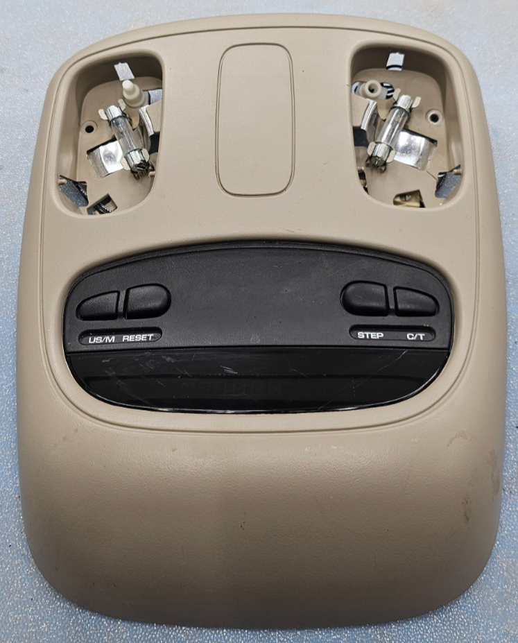 🔥02-05 Dodge RAM Overhead Console DOME Light Roof Storage Compartment Tan