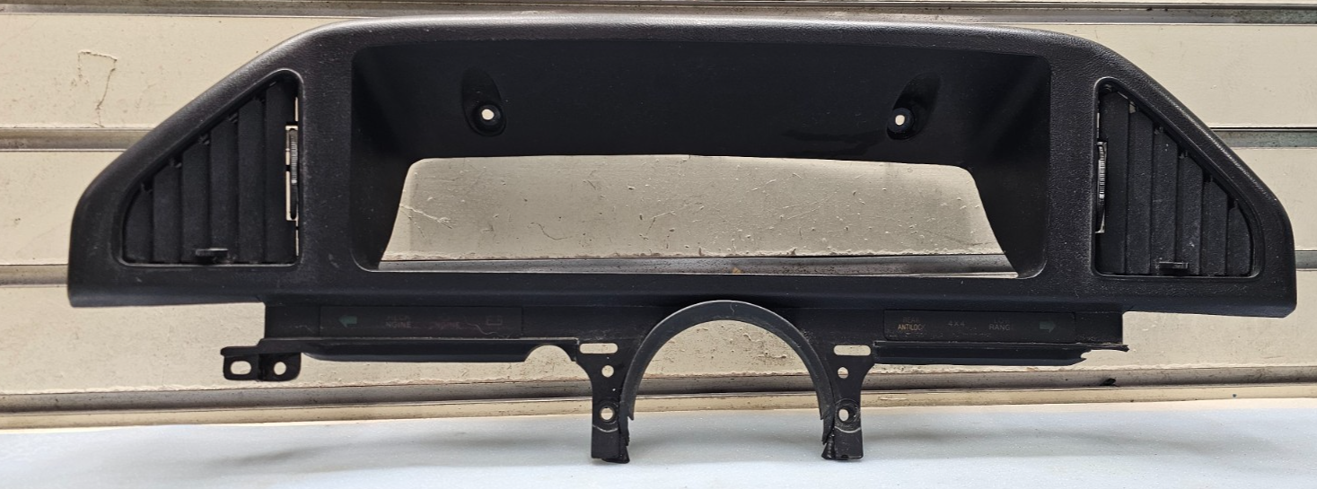 🔥87-91 Ford F-150 F250 BRONCO Dash CLUSTER Bezel Speedo Gauge Trim Black C11