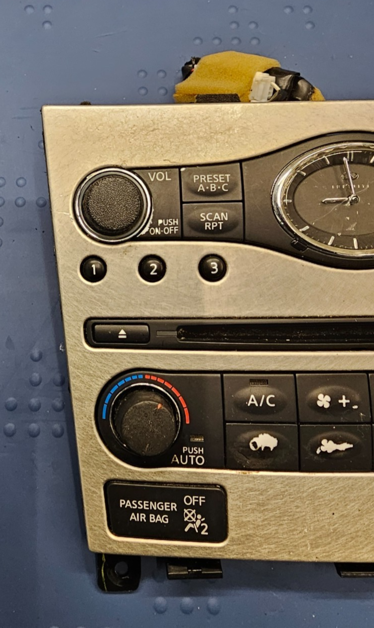 🔥07-13 Infiniti G35 G37 Dash AC Heater Temperature Climate Control Radio Audio