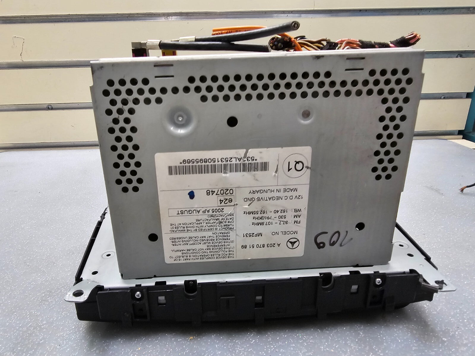 🔥05-07 Mercedes W203 C240 C320 Radio Stereo Audio CD Player Head Unit AM FM OEM