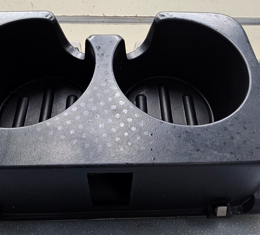 🔥04-08 FORD F-150 F150 CENTER CONSOLE REAR DUAL CUP DRINK HOLDER BLACK/TAN