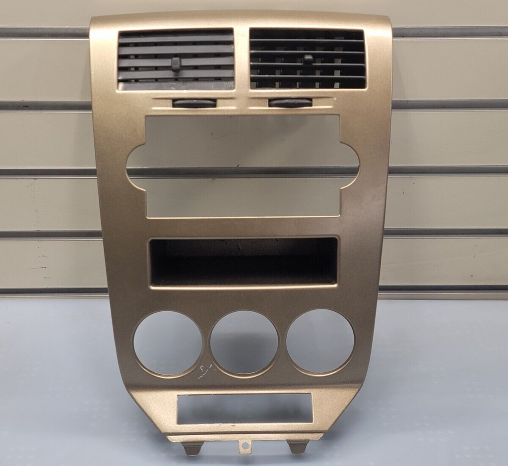 🔥07-09 Dodge CALIBER Dash Radio Center BEZEL Climate Dash Trim Vents golden B15