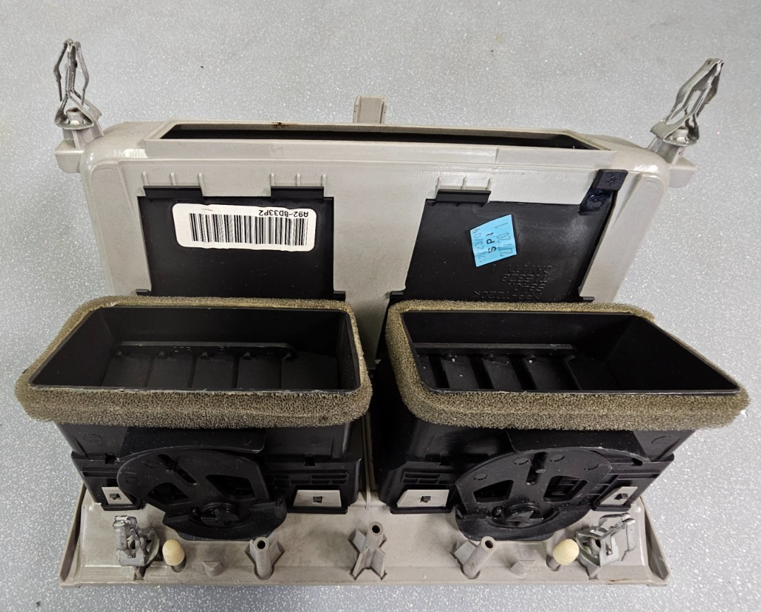 🔥08-12 FORD ESCAPE DASH CENTER Air Vents Bezel Heater Conditioning Silver/Black