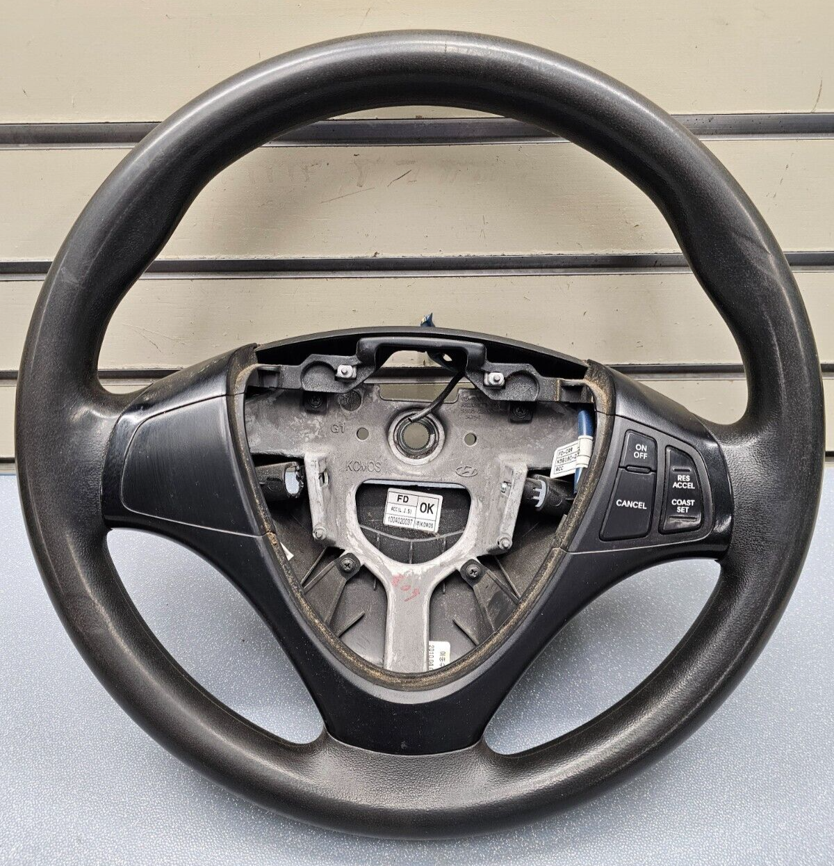 🔥08-12 Elantra i30 Left Driver Steering Wheel Cover Assembly Leather Black OEM