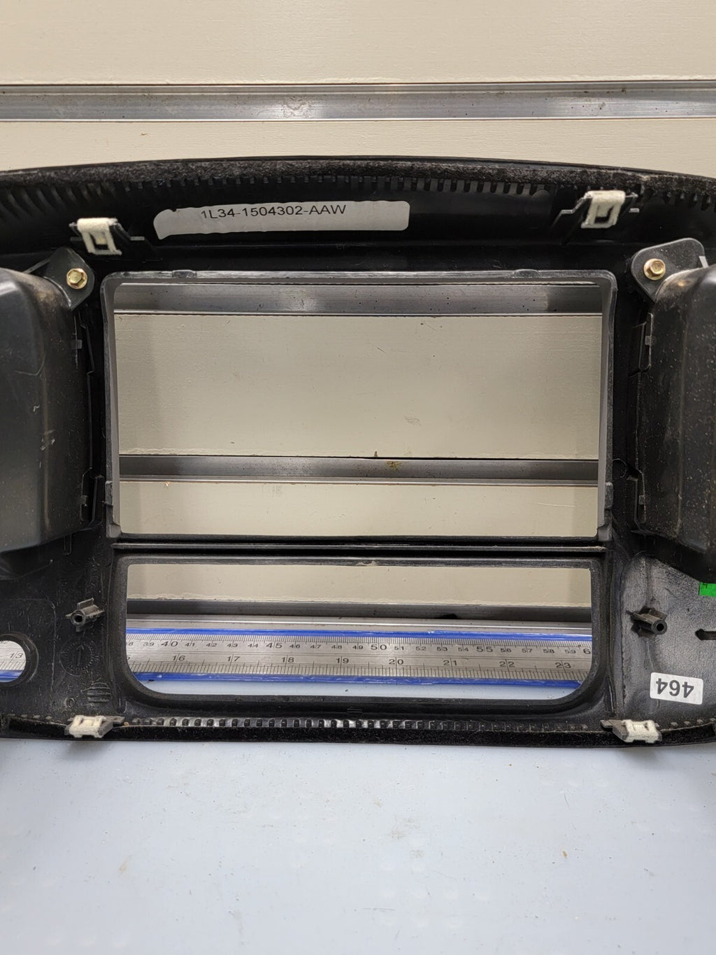 🔥97-03 Ford F150 Center Dash Radio Climate Trim BEZEL Panel AIRBG Line GRAY