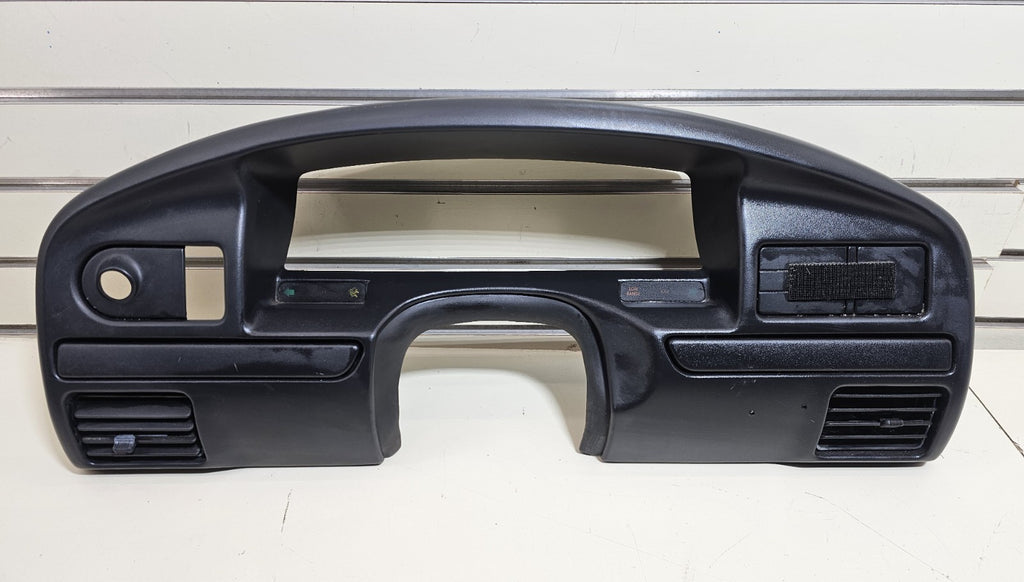 92-96 Ford F150 BRONCO Instrument Cluster Gauge Bezel Dash Trim Panel BLACK C12