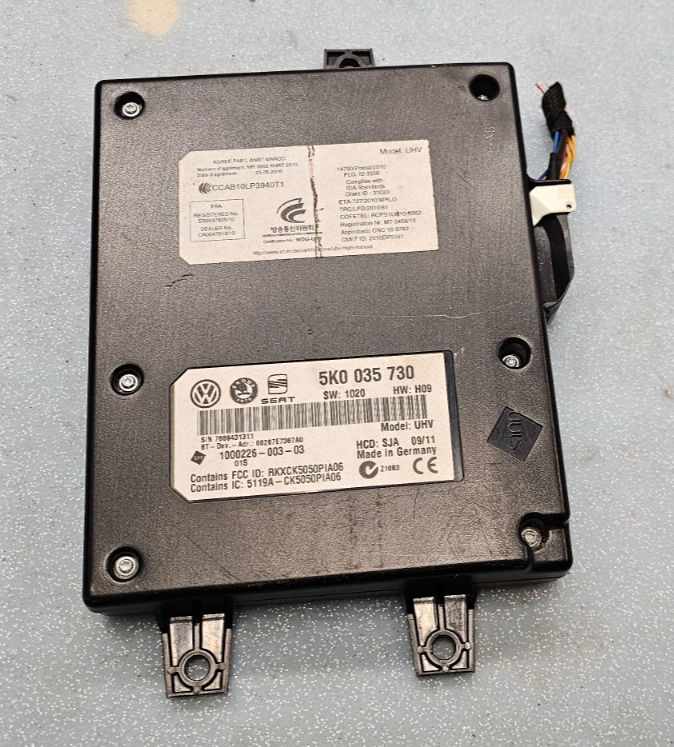 11-14 VOLKSWAGEN JETTA BLUETOOTH INTERFACE COMMUNICATION CONTROL MODULE UNIT OEM