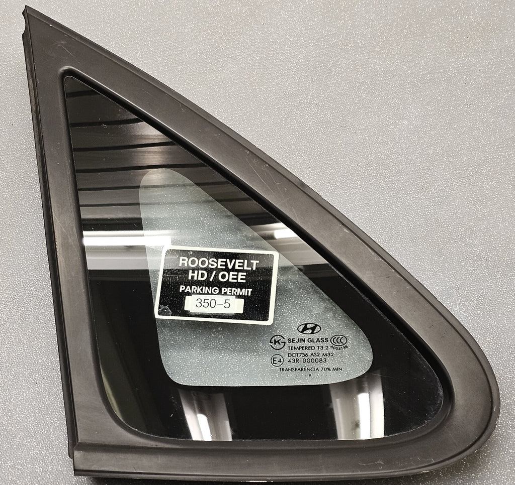 🔥07-10 Hyundai Elantra Sedan Rear Left Drivers Quarter Glass Window OEM