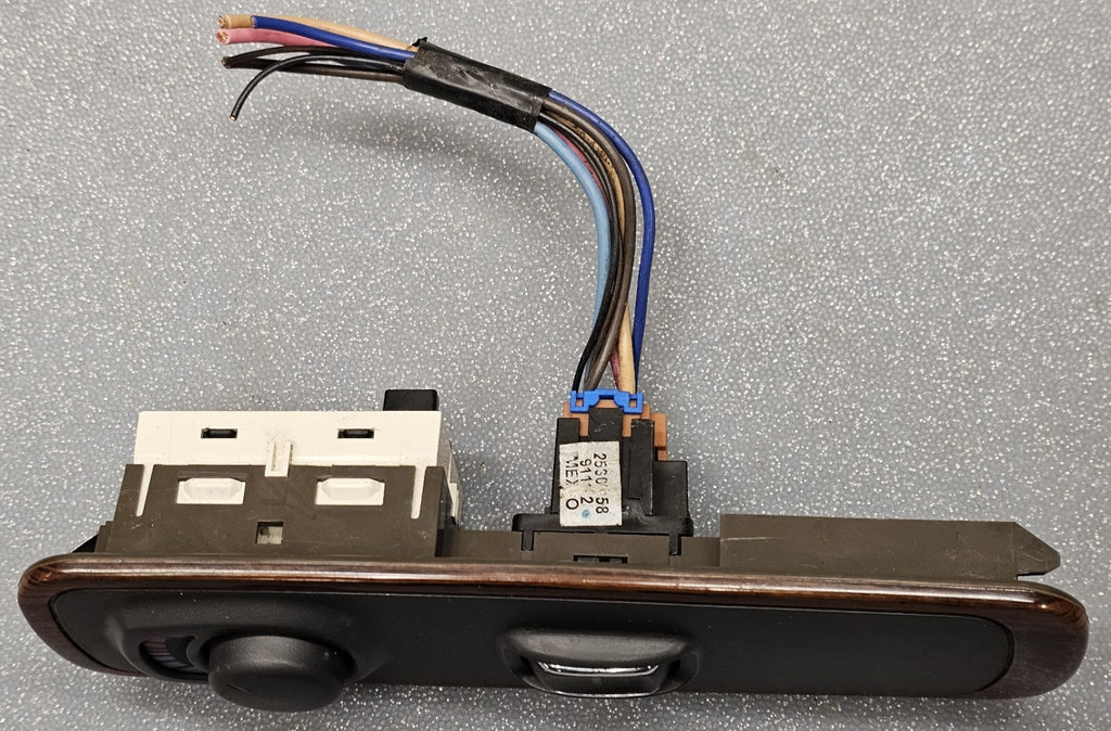 🔥97-99 CADILLAC DEVILLE FRONT RIGHT PASSENGER DOOR WINDOW SWITCH BLACK/WOOD