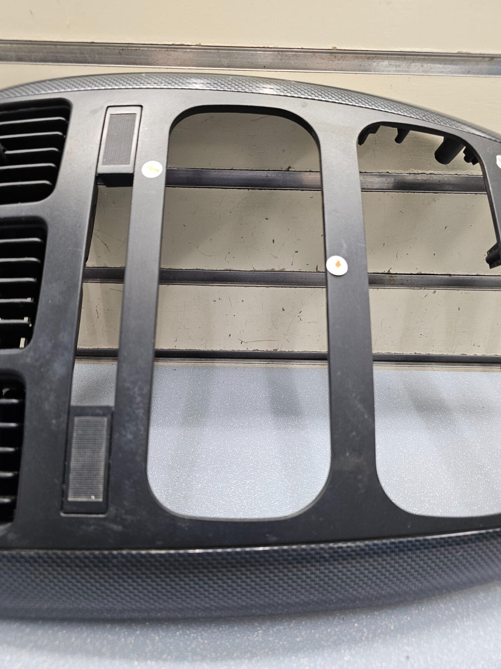 🔥01-07 Caravan Town & Country dash radio climate TRIM Bezel Carbon Fiber Black