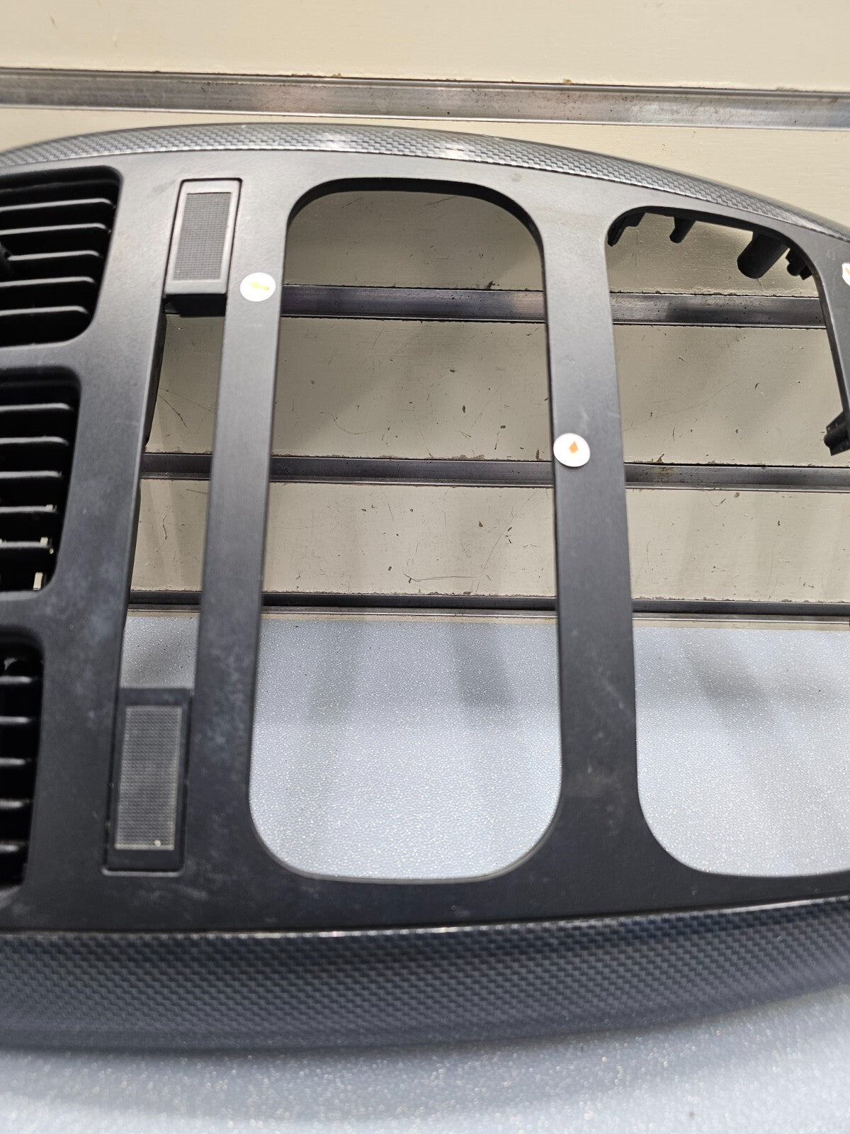🔥01-07 Caravan Town & Country dash radio climate TRIM Bezel Carbon Fiber Black