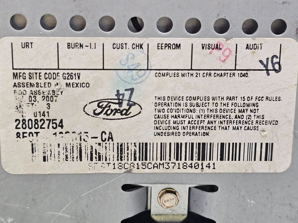🔥08-09 Ford Taurus X Dash AM FM CD Player Radio Display Receiver Assembly OEM