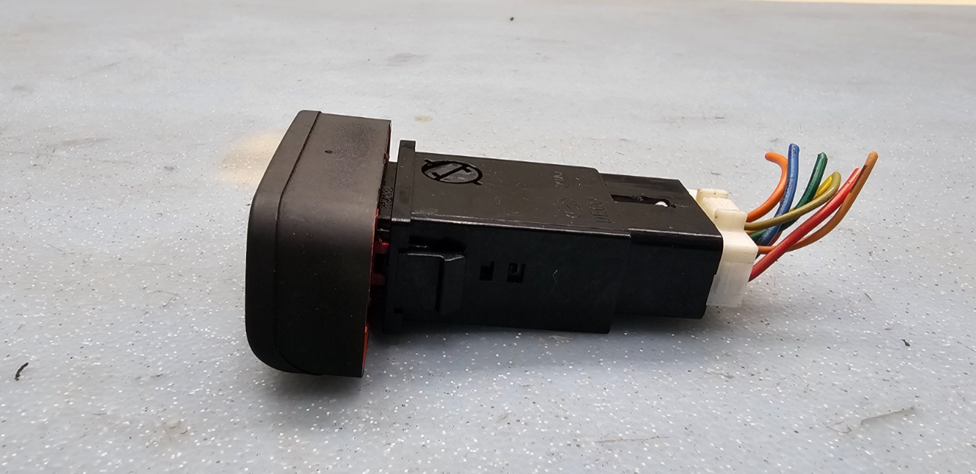 🔥01-05 SONATA OPTIMA Hazard Warning Emergency Light Dash Flasher Switch Black