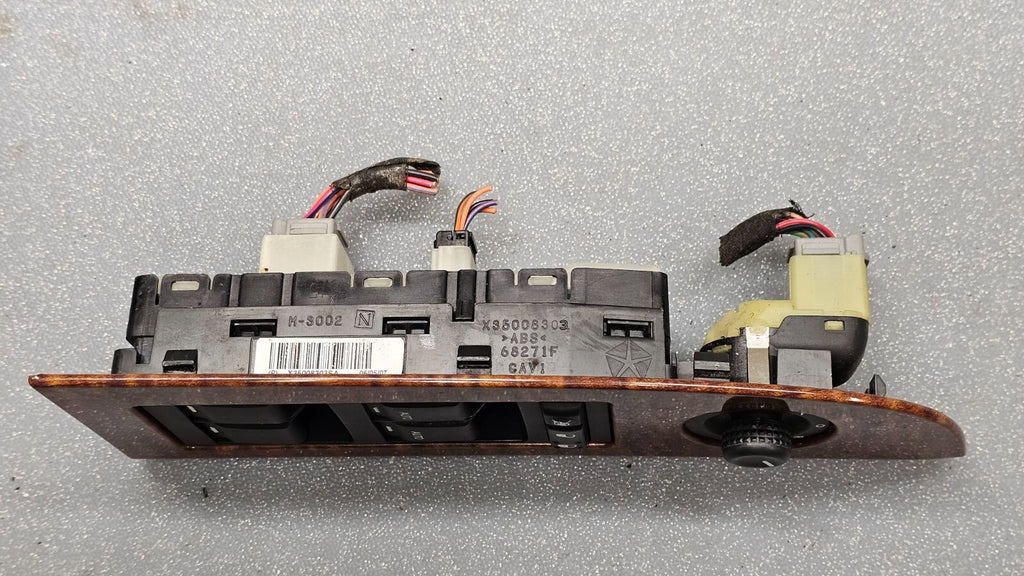 🔥05-10 Grand Cherokee Commander Left Diver Master Power Window Switch Wood
