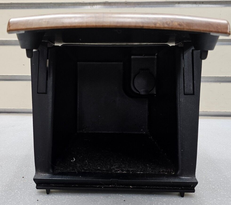 🔥07-12 Nissan Altima Compartment Center Console Storage Bin Woodgrain OEM