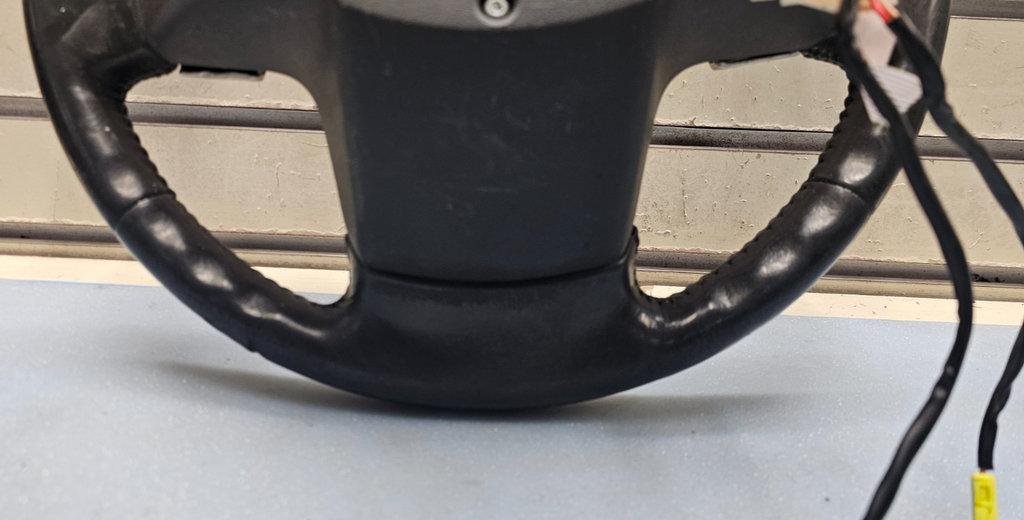 🔥04-07 Infiniti QX56 Steering Wheel Column Control Leather Black Wood OEM