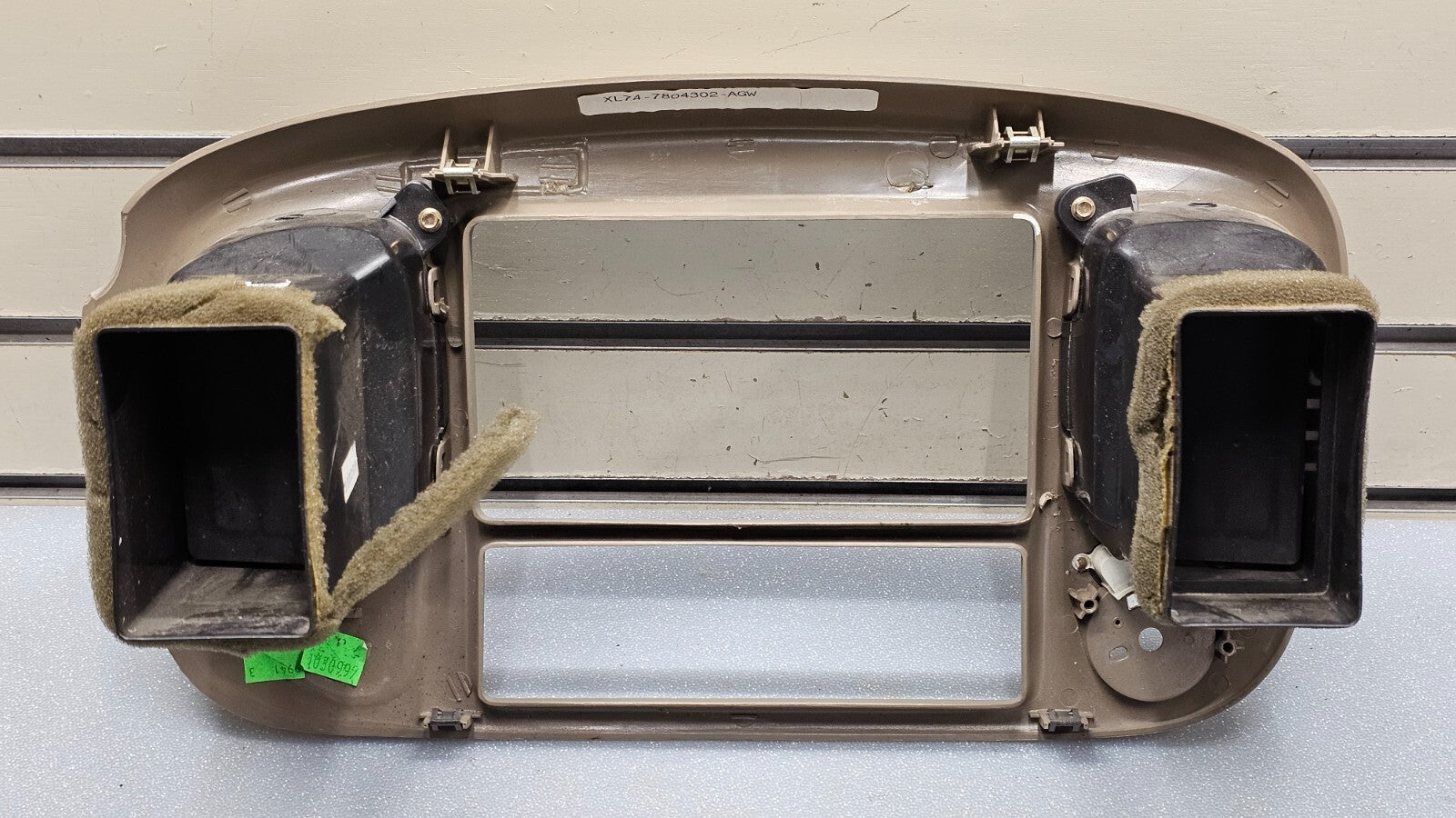 🔥97-03 Ford F150 Center Dash Radio Climate Trim BEZEL Panel AIRBG Line TAN