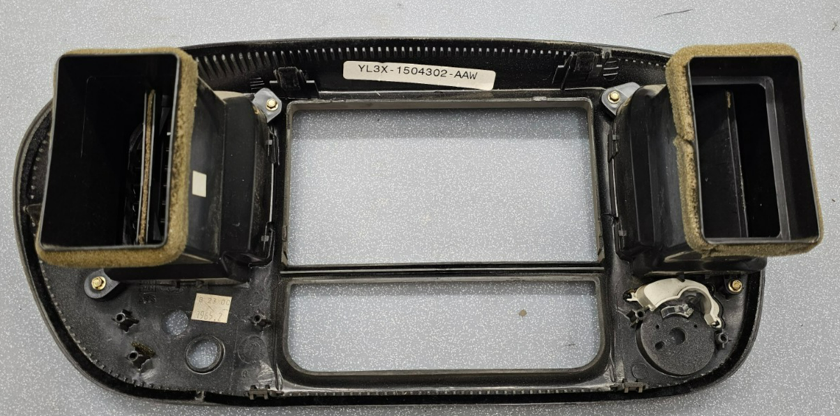 🔥97-03 Ford F150 Center Dash AM FM Radio Climate Trim Stereo BEZEL Panel TAN