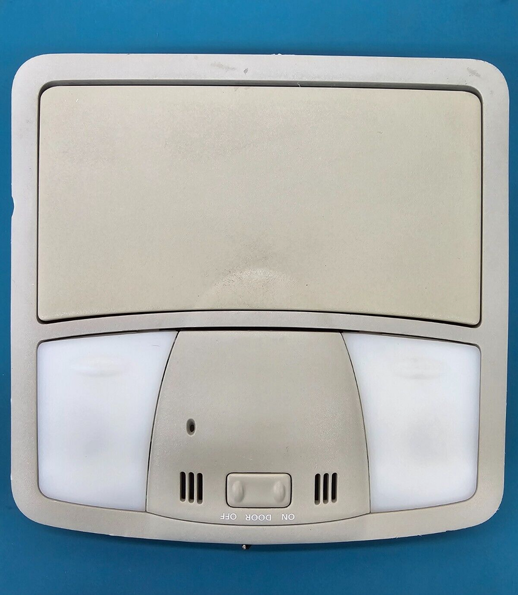 07-12 Nissan Altima Sunroof Overhead Console Dome Light Map Storage Assembly Tan