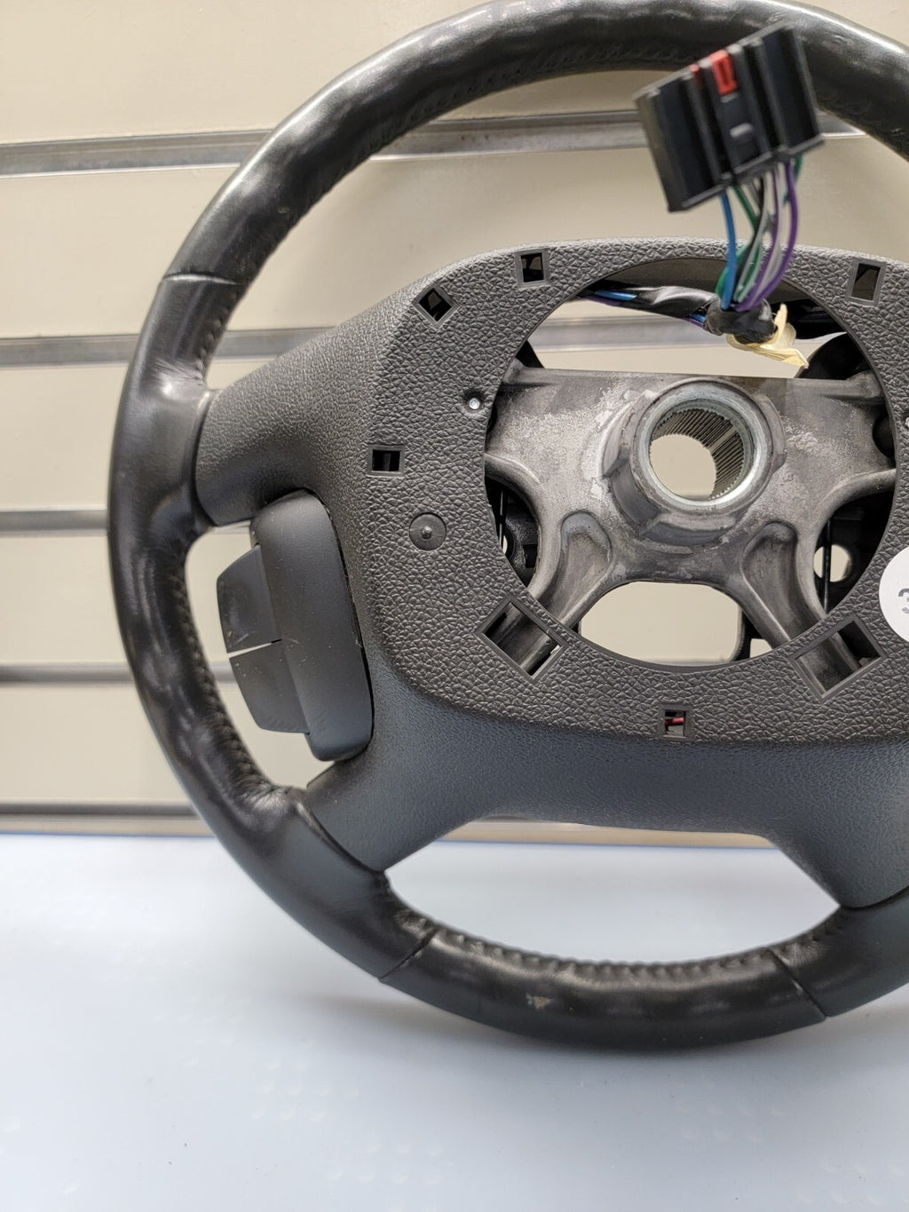 🔥07-17 GMC Acadia 08-17 Buick Enclave Steering Wheel Column Manual Cruise Black