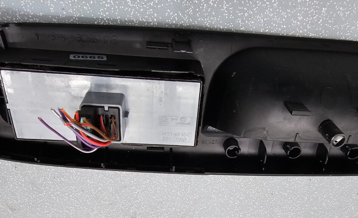 06-10 Passat Golf Jetta Rabbit Left Driver Door Master Power Window Switch Black