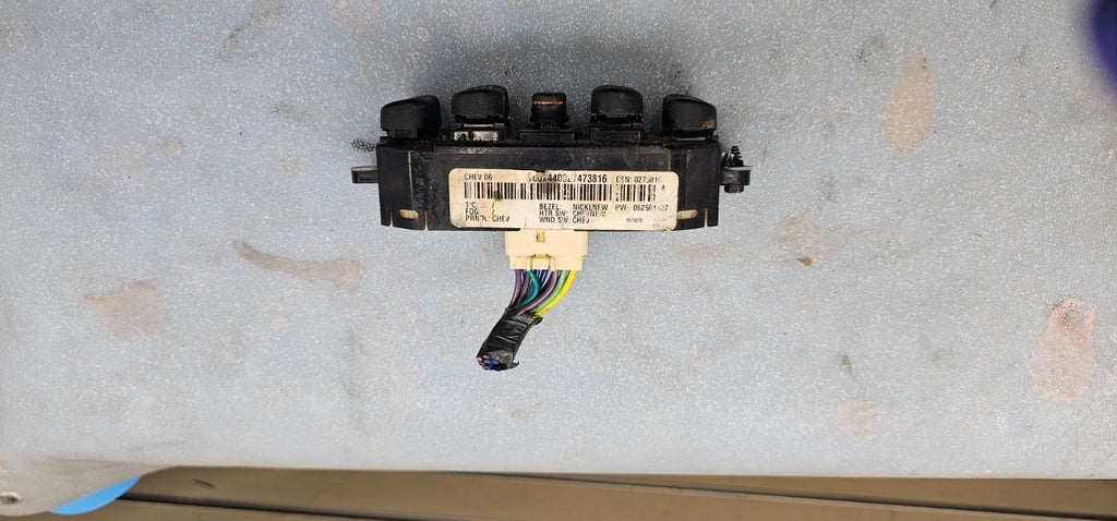 🔥05-06 Equinox Left Driver Master Power Window Door Switch Black Assembly OEM