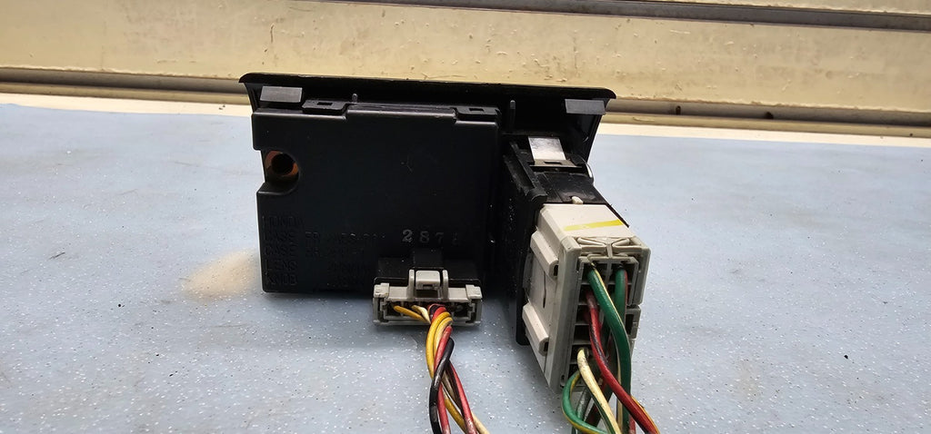 🔥98-02 Honda Accord Center Dash Clock Hazard Switch Board Digital Button Black