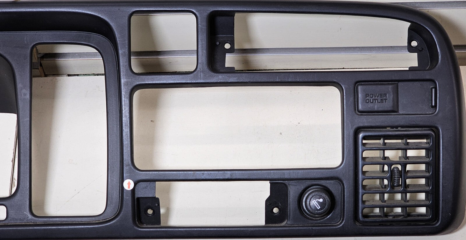 🔥94-97 Dodge Ram Dash Instrument Speedometer Cluster Trim Bezel Panel Black