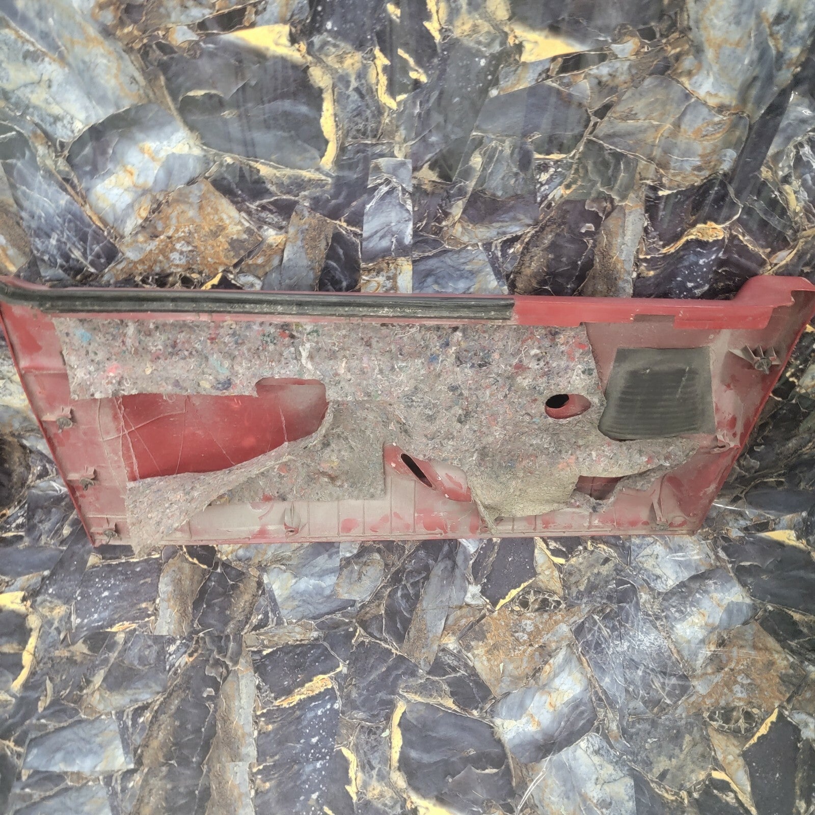 🔥87-91 Ford F-150 Bronco DOOR PANEL Front RIGHT Passenger 1/2 Half RED manual 1