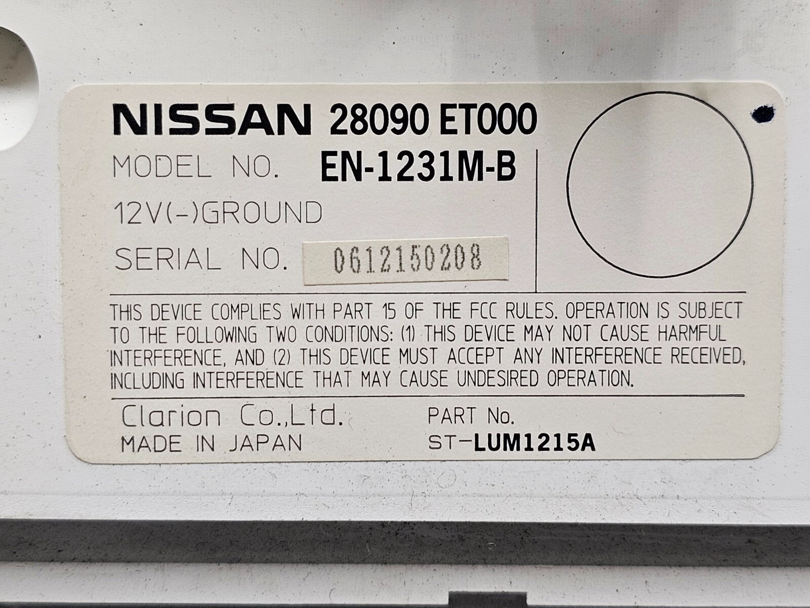 🔥07-10 NISSAN SENTRA DASH CENTER AM FM RADIO STEREO CD CHANGER PLAYER RECEIVER