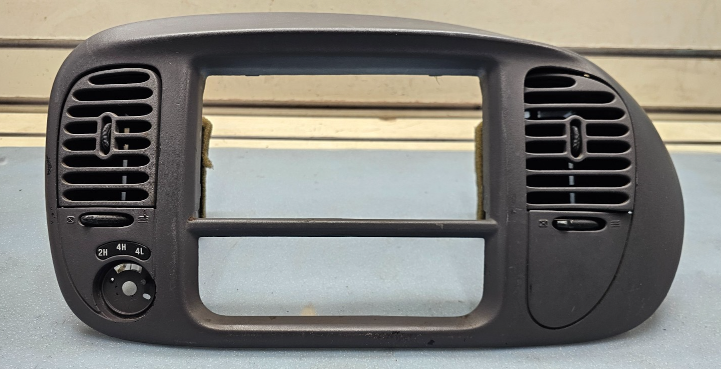 🔥97-03 Ford F150 F-150 Dash Radio Stereo Climate BEZEL Trim Panel Line GRAY B1