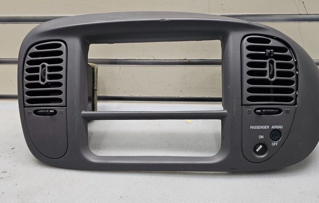 🔥1997-2003 Ford F150 Front Center Dash Radio BEZEL Trim Panel Dark Gray B1