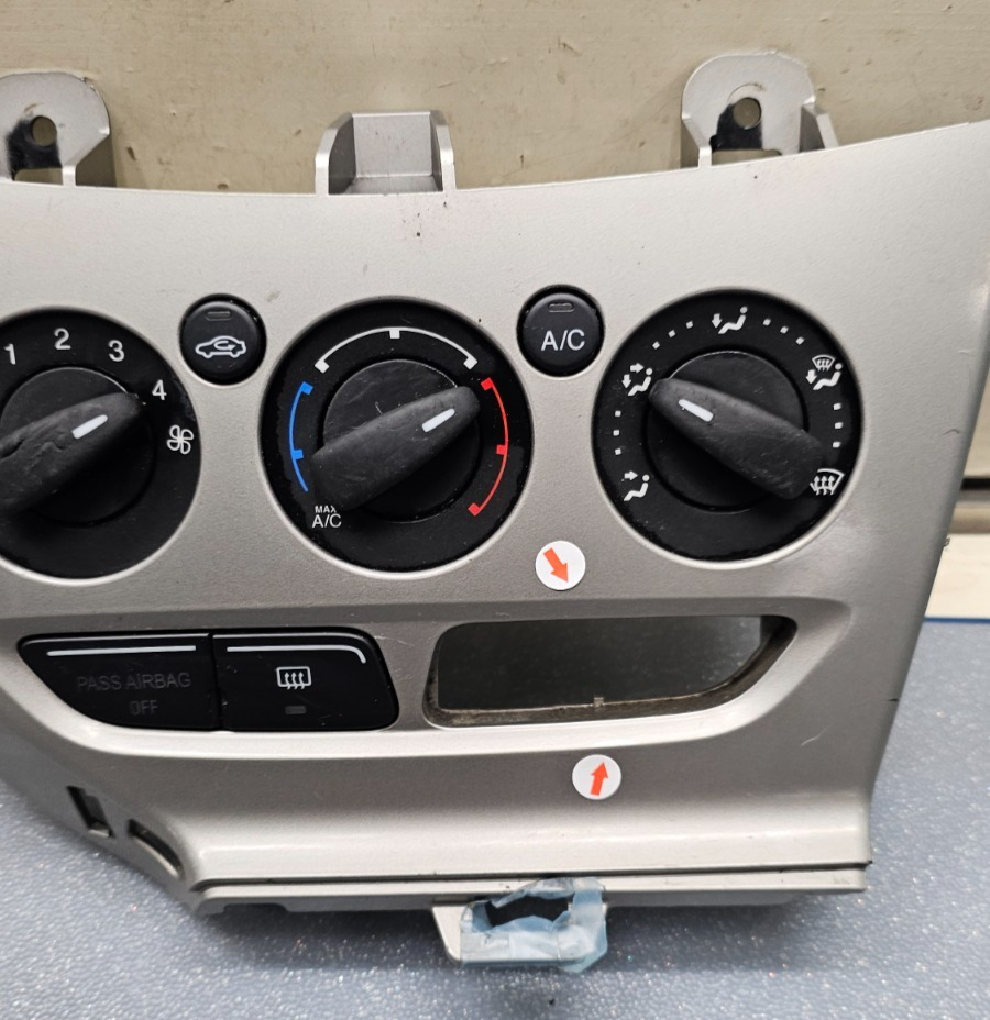 🔥12-14 FORD FOCUS A/C HEATER CLIMATE CONTROL Dash Bezel Temperature SILVER OEM