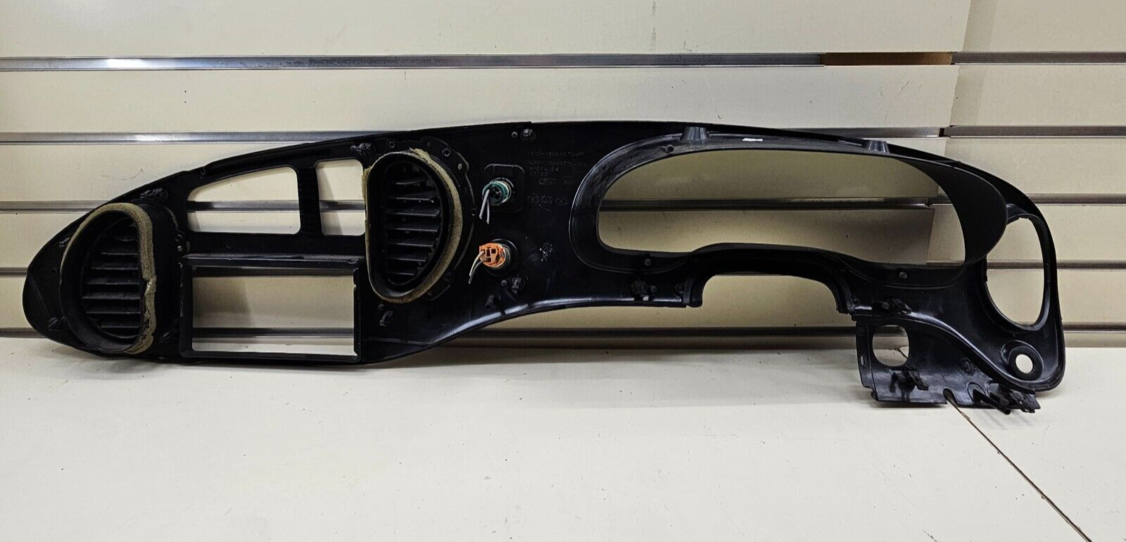 🔥97-03 Ford E-150 Econoline Dash Gauge Cluster Bezel Climate Radio Trim Black