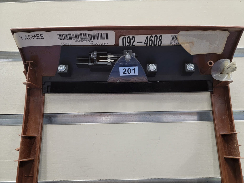 04-08 Ford F150 Lariat Climate Control &Radio Bezel Dash Trim Woodgrain OEM
