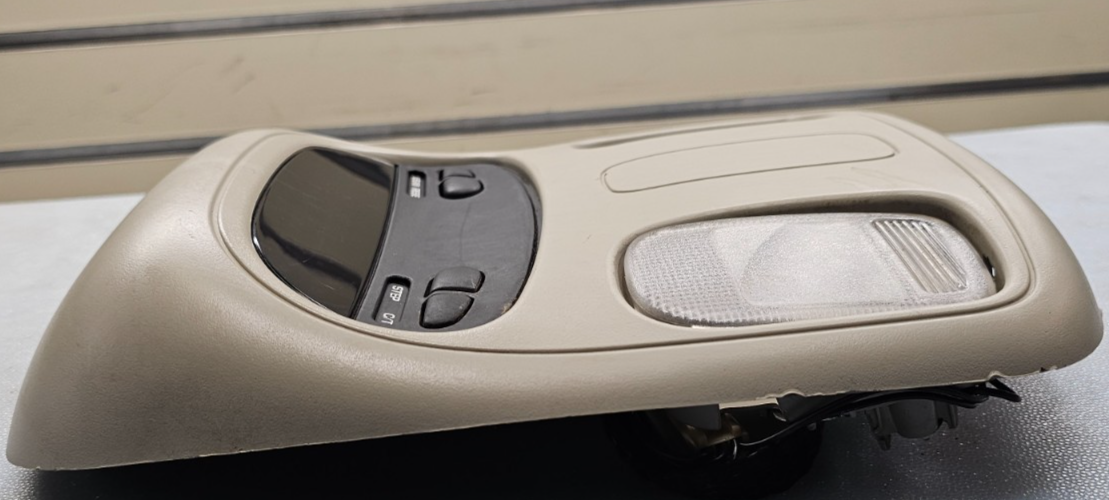 🔥02-05 Dodge RAM Overhead Console DOME Light Roof Storage Compartment Tan