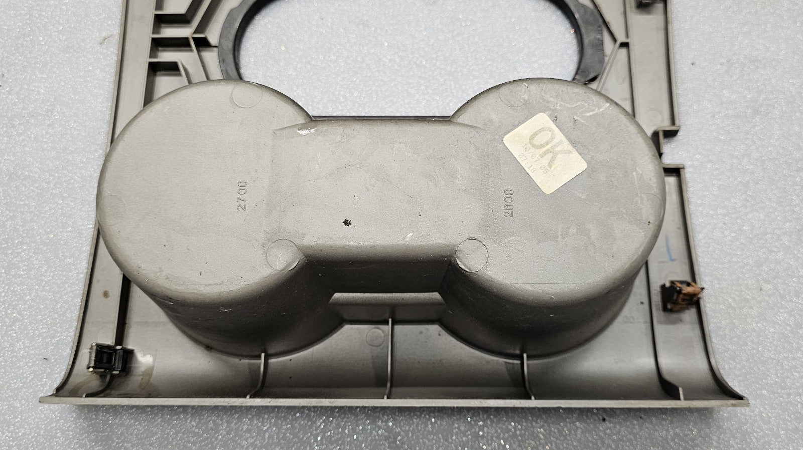 🔥04-08 Ford F150 Center Floor Console Shifter Shift Bezel Cup Holder Gray OEM